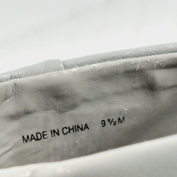 Type Z Gray Leather Slip On High Platform Wedge Heeled Boots F383 - Picture 9 of 13